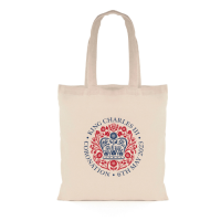 Kings Coronation Printed Natural Cotton 5oz Shopper Bag